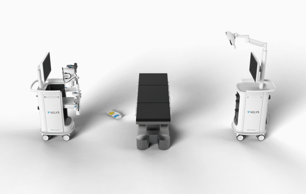 Velys robotic knee replcamament system in the or